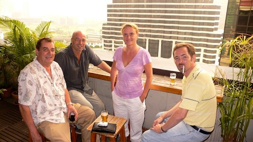 1998 AsiaWorks Founders Derek, Marc Laban, Heather Kelly and David McKaige in Bangkok