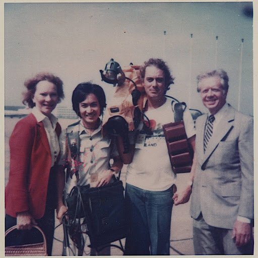 1981 with US President Jimmy Carter