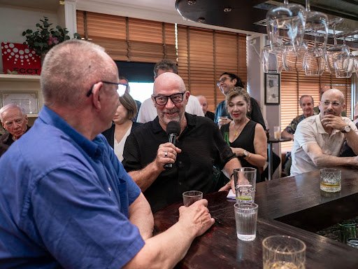 Marc Laban, sat at Derek’s favourite spot at the bar to share some stories and memories. Photo Credit: Jonathan Head