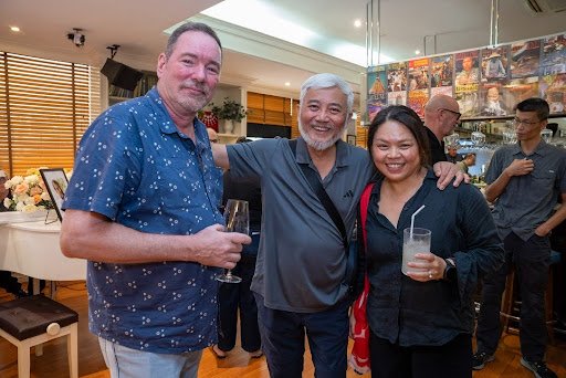 David McKaige, Joe Phua and Sylvia Mckaige. Photo Credit: Julian Hadden